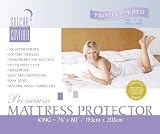 Protect A Bed/Gotcha Covered Premium Mattress Protector, King - Ecru
