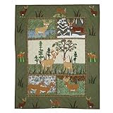 Patch Magic Whitetails Grove Throw, 50-Inch by 60-Inch