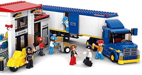 Sluban Heavy Duty Truck Transporter - 537 Pieces in Original English Box 100% Compatible - Educational Toy - Building Blocks (M38-B0318)