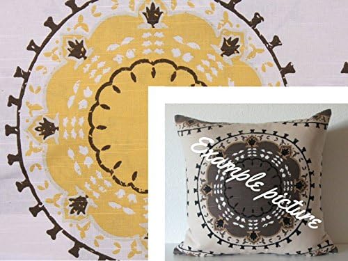 Dwell Studio Medallion Band Suzani Citrine decorative pillow cover