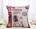 decorbox Decorative 18 x 18 Inch Linen Cloth Pillow Cover Cushion Case, Welcome to London