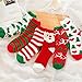 Ayliss Women Christmas Fuzzy Socks Winter Holiday Warm Socks Plush Slipper Socks 6 Pairs