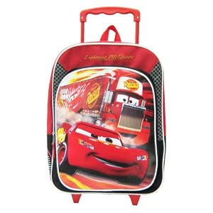 Kids Cars Rolling Backpack - Red (16") by 