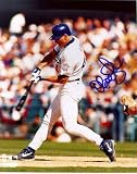 Matt Luke Los Angeles Dodgers - Swinging - Autographed 8x10 Photograph