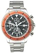 Nautica Chronograph Orange Bezel Mens Watch N34502G