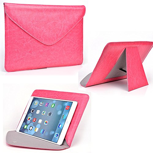 Archos 90 Copper, Archos 90 Neon, Archos 90b neon , Archos 97 Cobalt , Archos 97 Neon , Archos 97b Platinum Classic Faux Leather Envelope Style Tablet Case - French Rose