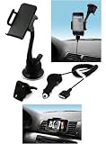 MCA - Pack voiture - Col de cygne avec fixation ventouse + Support dedie + Fixation Grille d'Aeration + Chargeur allume cigare - Pour Apple IPHONE , IPHONE 3G , IPHONE 3GS , 3G S