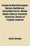 Groupe de Metal Norvegien: Burzum, Darkthrone, Carpathian Forest, Dimmu Borgir, Emperor, Immortal, Satyricon, Theatre of Tragedy, Enslaved