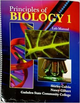Amazon.com: Principles of Biology 1 Lab Manual (9781602501034): COLVIN