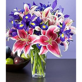 Flowers - Joyful Flower Bouquet with Vase