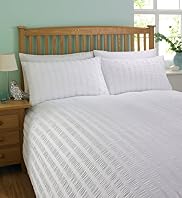 Wide Stripe Seersucker Bedset