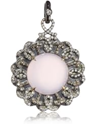 Jemma Wynne "Limited Edition" Rose Quartz Cabochon Pendant Necklace Enhancer