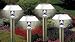 Stainless Steel Hut Solar Lights Set Of 4 Pcs