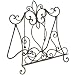 from Interior Flair Cook Book/ Recipe Book Stand in Brown