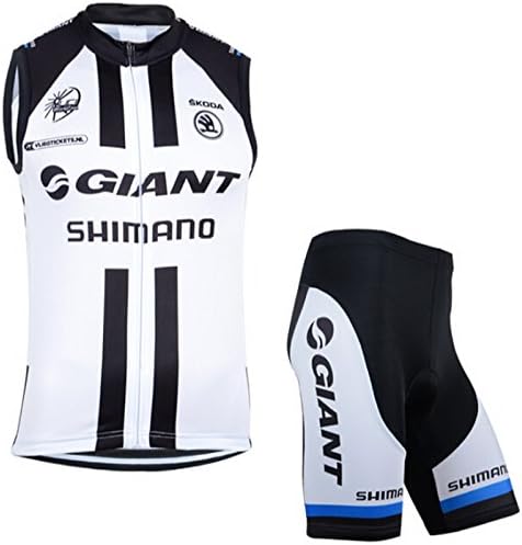 2016 Outdoor Sports Bicycle Lady's Sleeveless Giant Team Cycling Jerseys Summer Girl Sport Bike Cycling Skinsuits Waistcoat Womens Giant Cycling Clothing Skinsuits 413 (Women jersey+shorts suit, M)