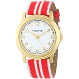 Pedre Womens 0231GX Gold-Tone with Red-White S