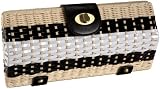 Magid Stripe Wicker Medium Clutch Magid Stripe Wicker Medium Clutch