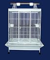 Brand New Parrot Bird Wrought Iron Cage Play-Top On Wheels 40x30x69