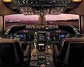 747 Flight Deck Matted Print