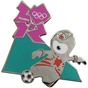 London 2012 Olympics Wenlock Soccer Pin