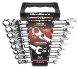 Gear Wrench 85798 8Piece XL Lock Flex Ratcheting Combination Wrench Set-SAE