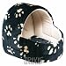 Cushy Cave Pet Bed Black Igloo For Cats & Small Dogs 45 cm