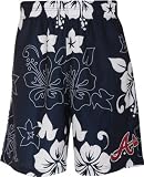 Atlanta Braves Floral Print Swim Trunks