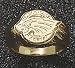 Pittsburgh Steelers Logo with Cubic Zirconia Men's Ring Size 11 - Sterling Silver Jewelry
