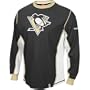 Reebok Pittsburgh Penguins Black Downforce Constructed Long Sleeve Premium T-shirt