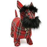 Fuzzy Nation Plaid Scottish Terrier Dog Handbag- Fuzzy Coutour Edition