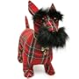 Fuzzy Nation Plaid Scottish Terrier Dog Handbag- Fuzzy Coutour Edition