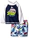 Flap Happy Baby Boys' Upf 50+ Graphic Rash Guard and Infant Swim Diaper Trunk Set