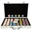 400 Paulson Tophat & Cane FULL Clay Chips w/ Alum. Case