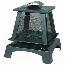 CharBroil Trentino Outdoor Fireplace with Removable Side Screens
