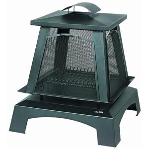 CharBroil Trentino Outdoor Fireplace with Removable Side Screens