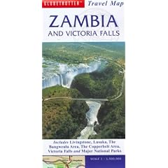 Zambia & Victoria Falls Travel Map (Globetrotter Travel Map)