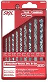 Skil 98009 9-Piece Twist & Masonry Hammer Drill Bit Set in Plastic Cassette