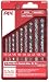 Skil 98009 9-Piece Twist & Masonry Hammer Drill Bit Set in Plastic Cassette
