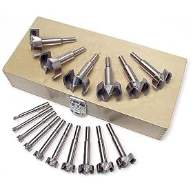 MLCS 9146 Forstner 16-Piece Bit Set in Wooden Box by MLCS
