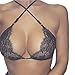 DATEWORK Women Hollow Translucent Wrapped Chest Sheer Lace Lingerie (M)