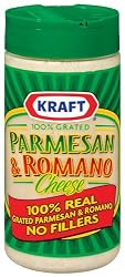 Kraft Grated Parmesan/Romano Cheese, 8-Ounces Cannister (Pack of 2)