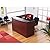 Alera - Valencia Series Reception Desk w/Counter, 71w x 35-1/2d x 42-1/2h, Mahogany VA327236MY (DMi EA