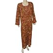 Robes for Women Long Sleeve Viscose Gown Size L (kftn853)