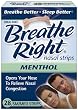 Breathe Right Mentholated Vapor Strips for Cold & Allergy Relief, Small/Medium, 28-Count Boxes (Pack of 2)