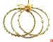 Bracelet - B239 - 3 pc Indian Style Bangle Set (70mm) ~ Antique Gold Tone