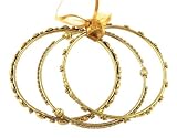 Bangle Bracelet Set - Indian Style ~ Antique Gold Tone (Style 4)