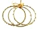 Bracelet - B239 - 3 pc Indian Style Bangle Set (70mm) ~ Antique Gold Tone