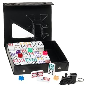 Mexican Train Dominoes with Electric Choo Choo Train