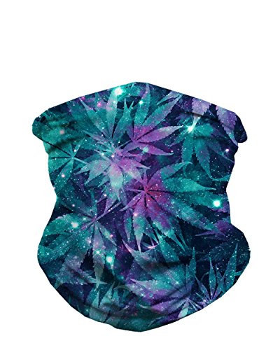 iHeartRaves Ganja Weed Seamless Rave Mask All Over Print Bandanas