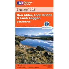 Ben Alder, Loch Ericht and Loch Laggan: Dalwhinnie (Explorer Maps)